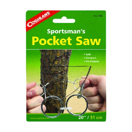 Coghlans Coghlan's Sportsman's Pocket Saw Silver Camp Saw 6.5 in. H X 1/2 in. W X 20 in. L 1 pk 704